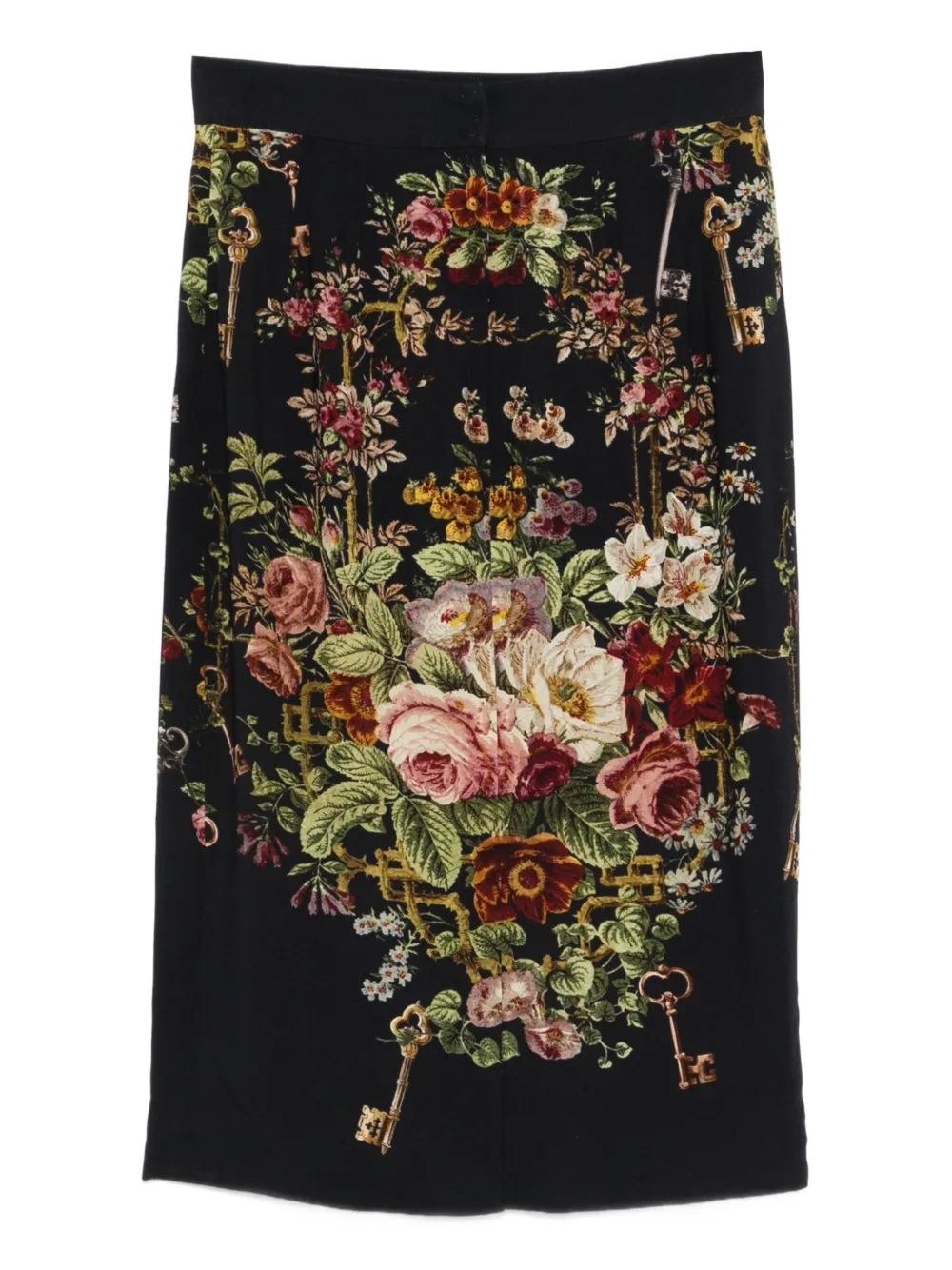 Dolce & Gabbana Pre-Owned Rok met print - Zwart