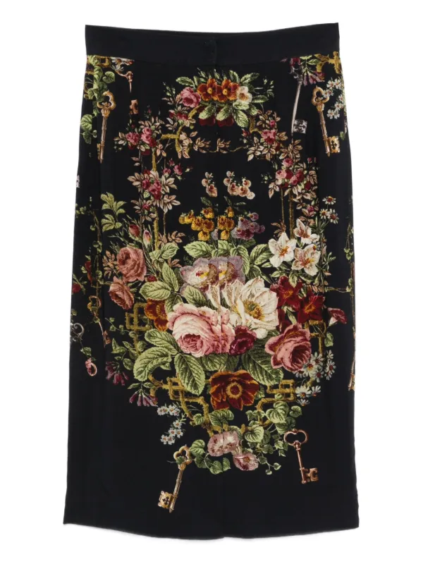 Dolce & Gabbana Pre-Owned プリント スカート | ブラック | FARFETCH JP
