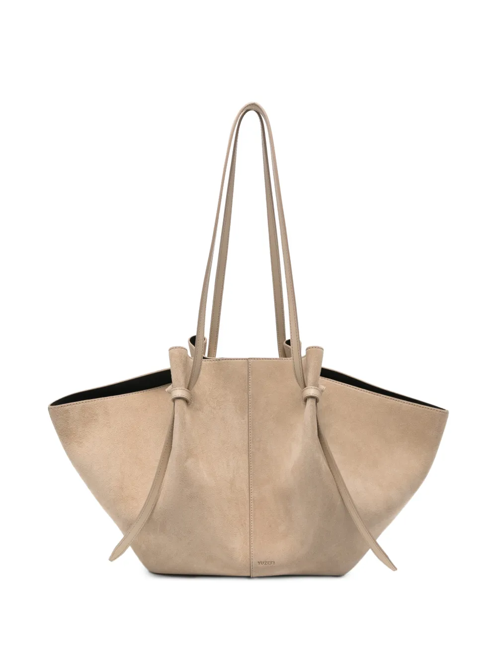 Yuzefi large Mochi suede shoulder bag - Toni neutri