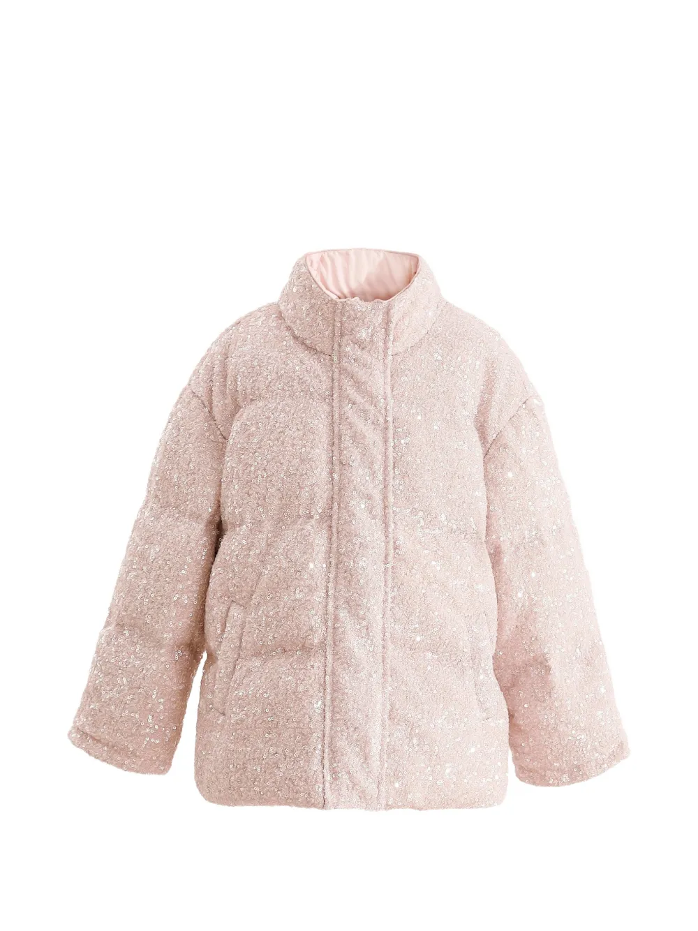 Tulleen sequin-embellishment puffer jacket - Rosa