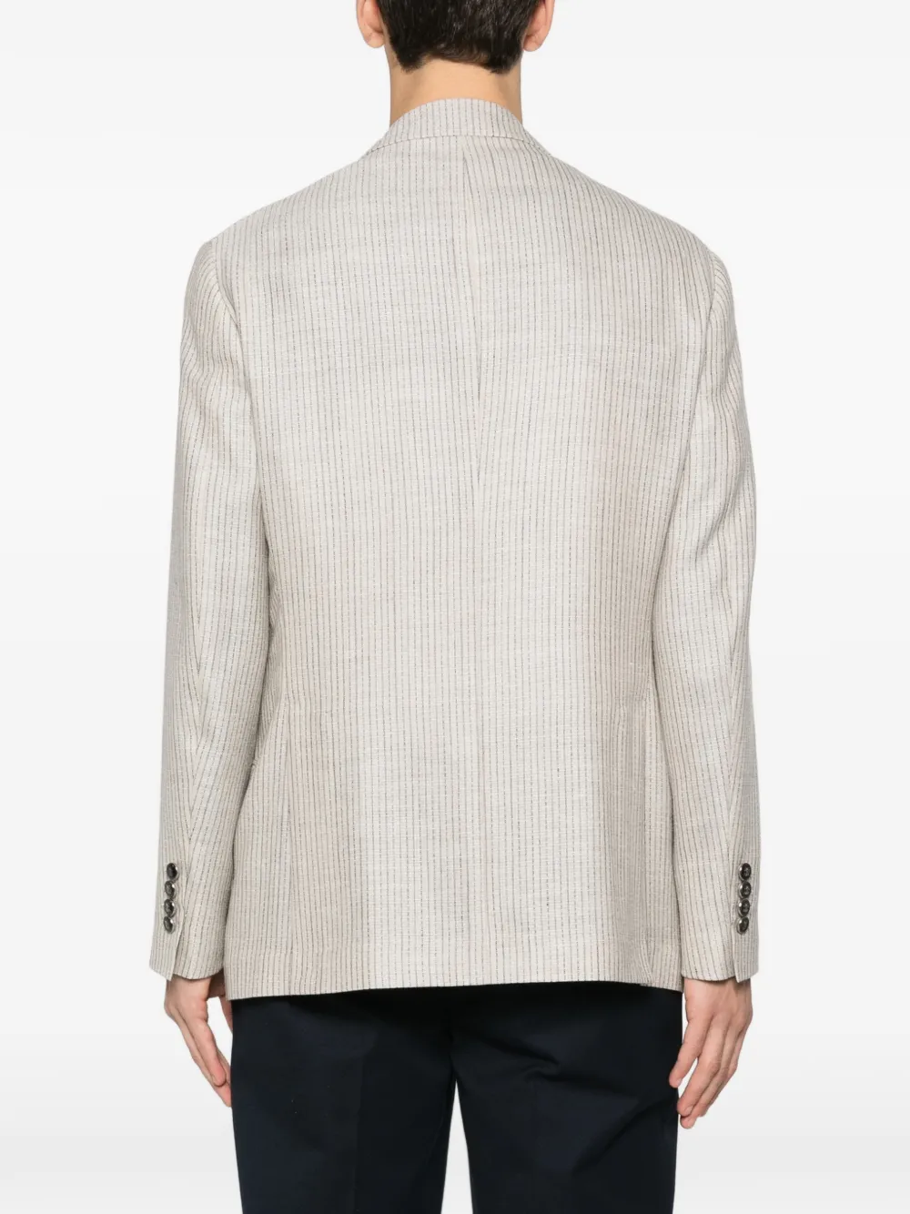 Brunello Cucinelli Gestreepte blazer Beige