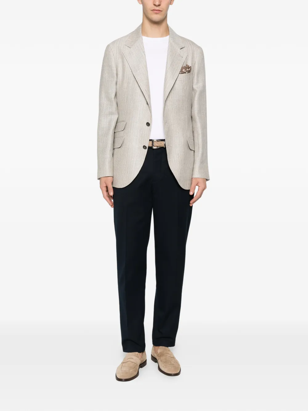 Brunello Cucinelli stripe-pattern blazer | Blazers | Image 2