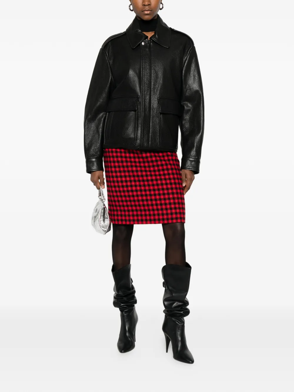 Valentino Pre-Owned Rok met tartan ruit - Rood