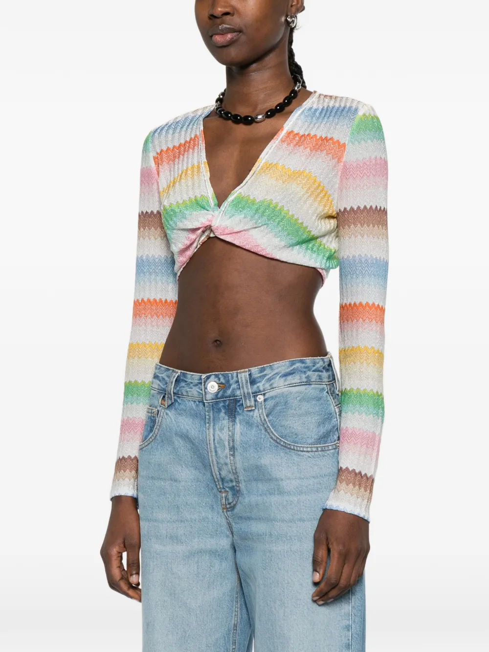  Missoni Long-sleeve Top - White 
