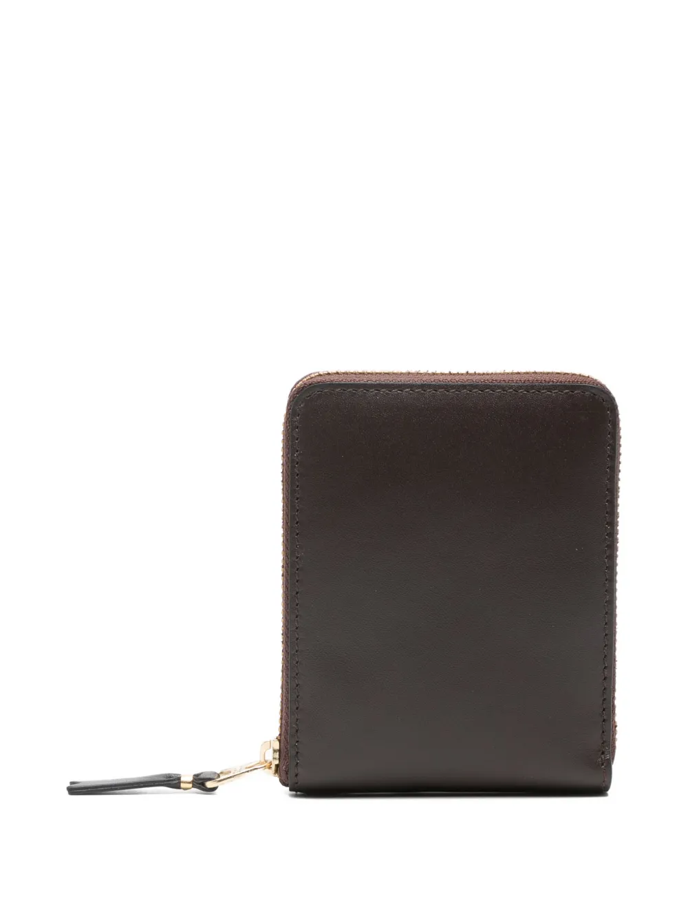 Comme Des Garçons Wallet zip leather wallet - Marrone