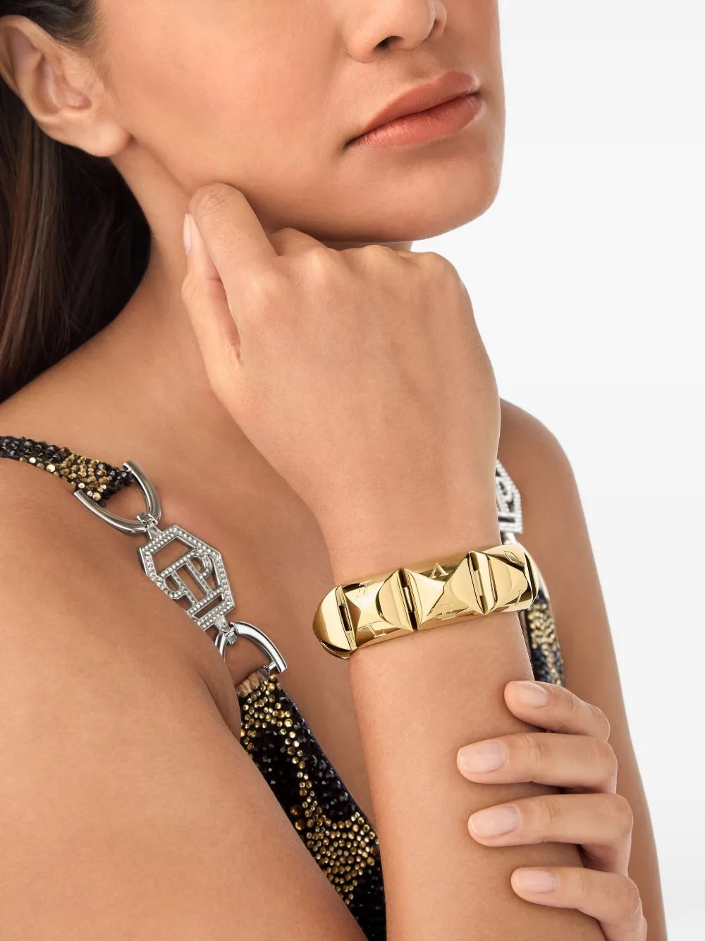  Philipp Plein Bracelet Legacy à Maillons - Or 