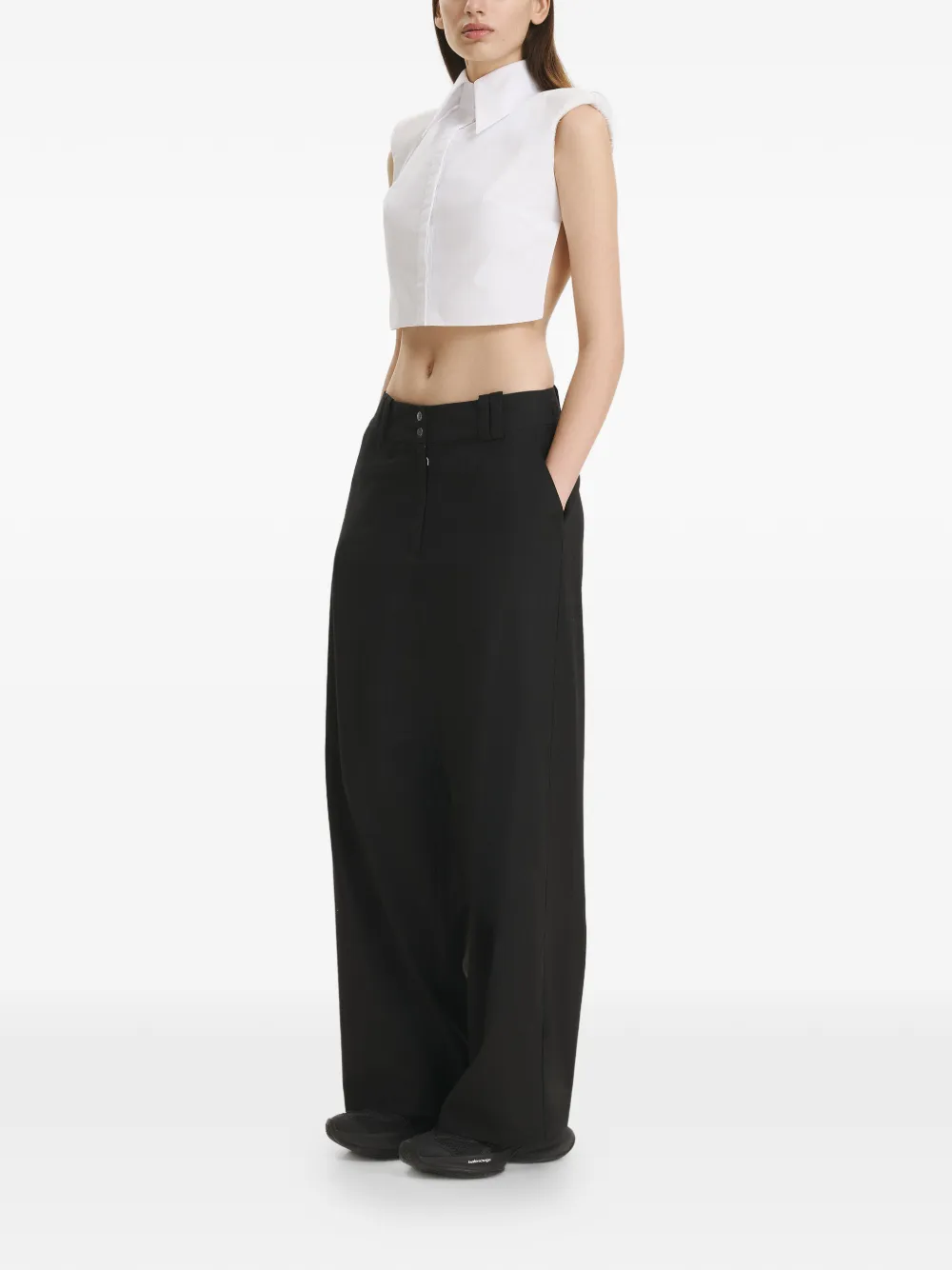 Vestiaire d'un Oiseau Libre Low-waist broek Zwart