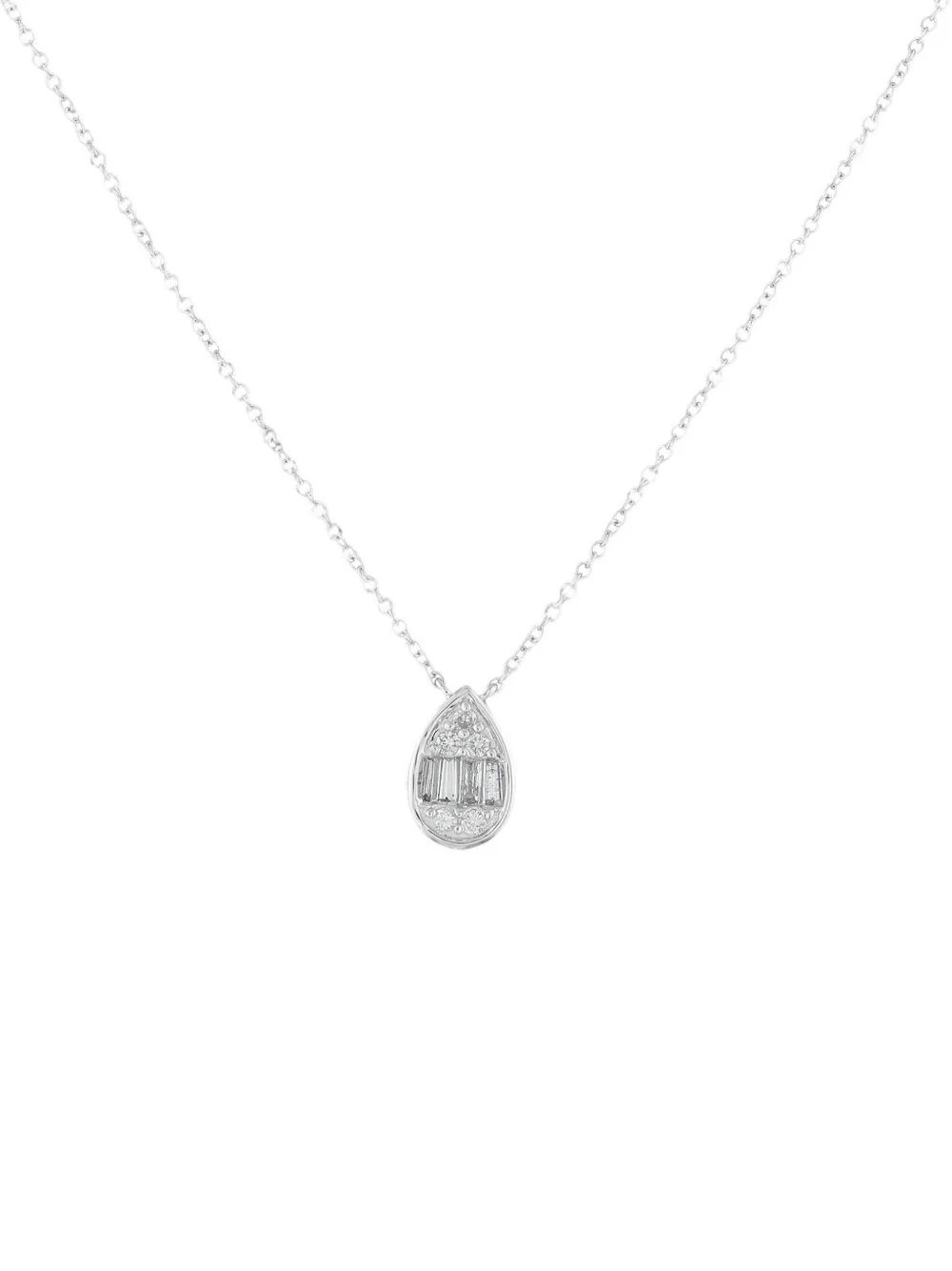 LB Exclusive 14K white gold diamond necklace - Argento
