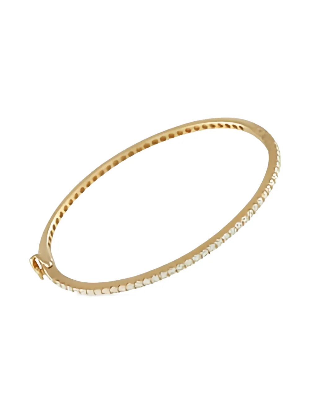 Pre-owned Lb Exclusive 14k Yellow Gold Diamond Bangle Bracelet