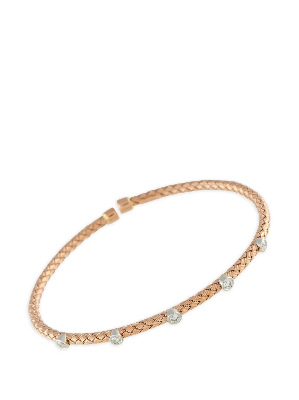LB Exclusive woven-effect diamond bracelet - Rosa
