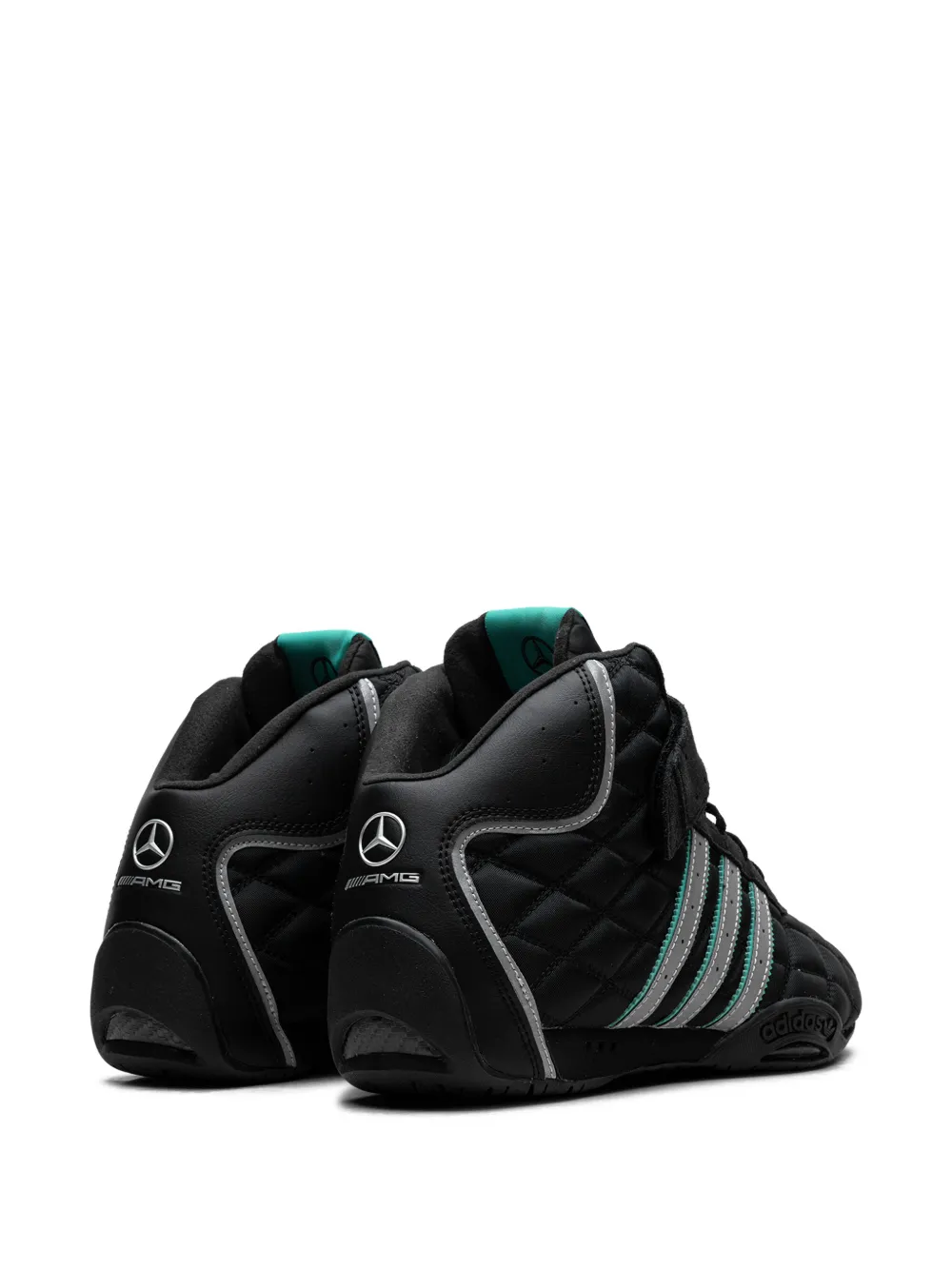 adidas Adiracer High gewatteerde sneakers met drie strepen Zwart