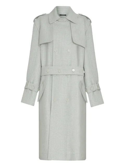 À La Garçonne Trench coat com abotoamento duplo e cinto