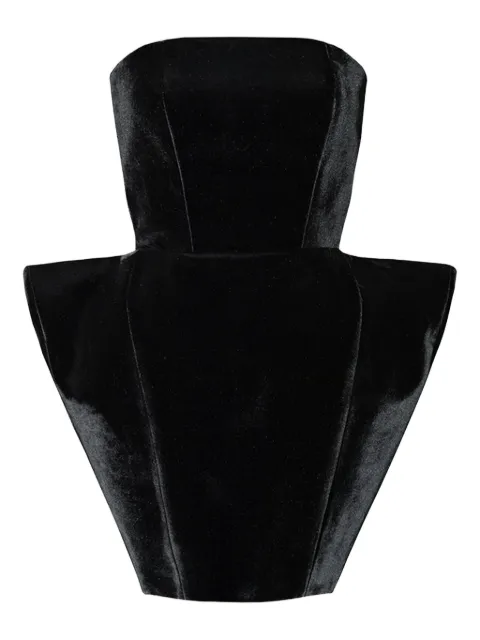 Vestiaire d'un Oiseau Libre sculpted velvet dress