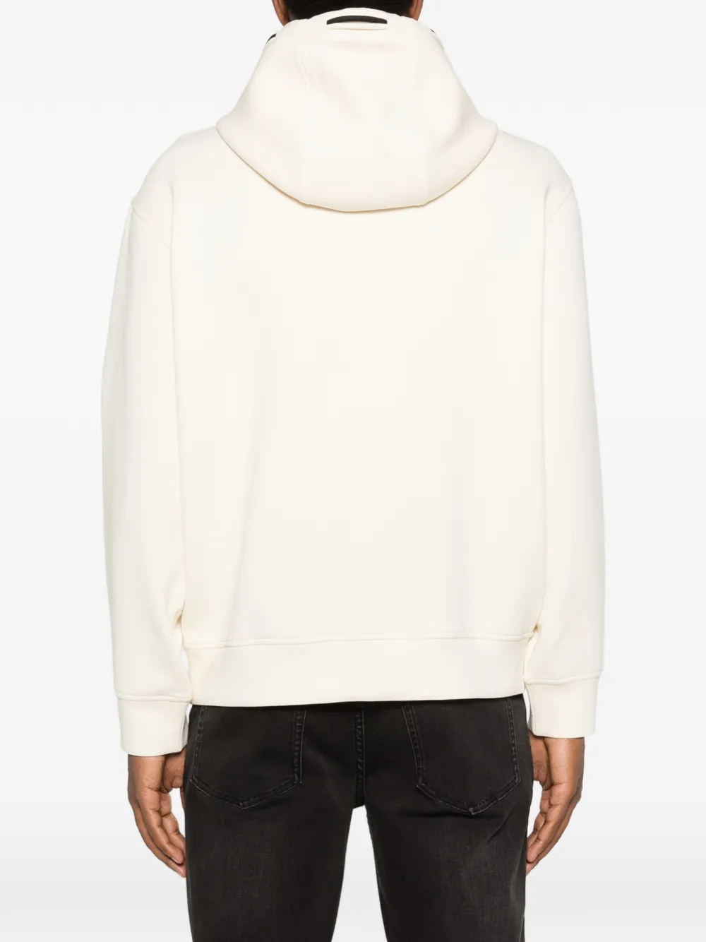 Emporio Armani Hoodie met hondenpatch Beige