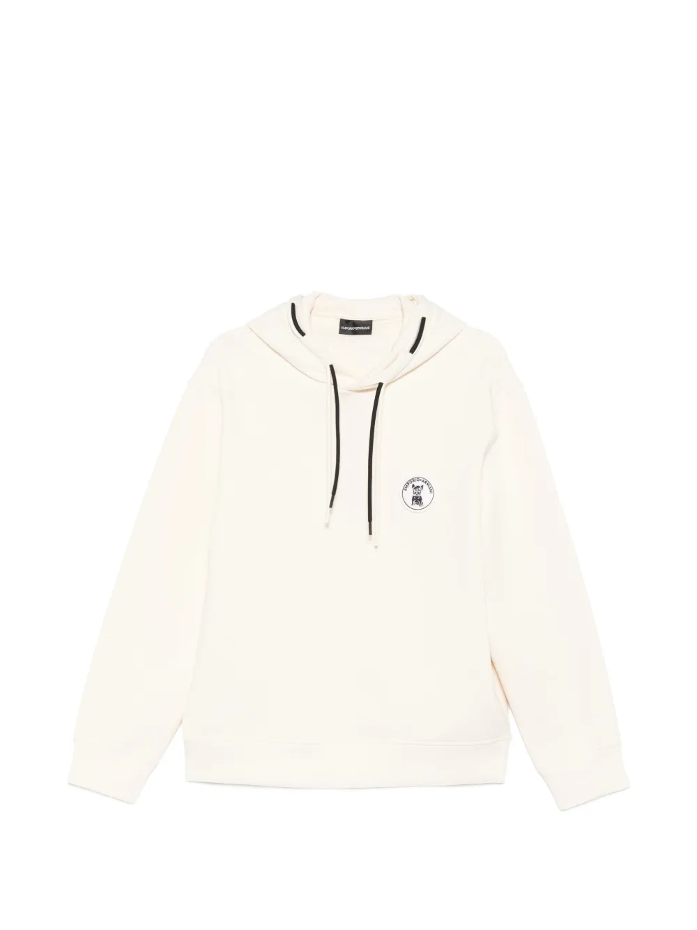 Emporio Armani dog-patch hoodie - Neutrals