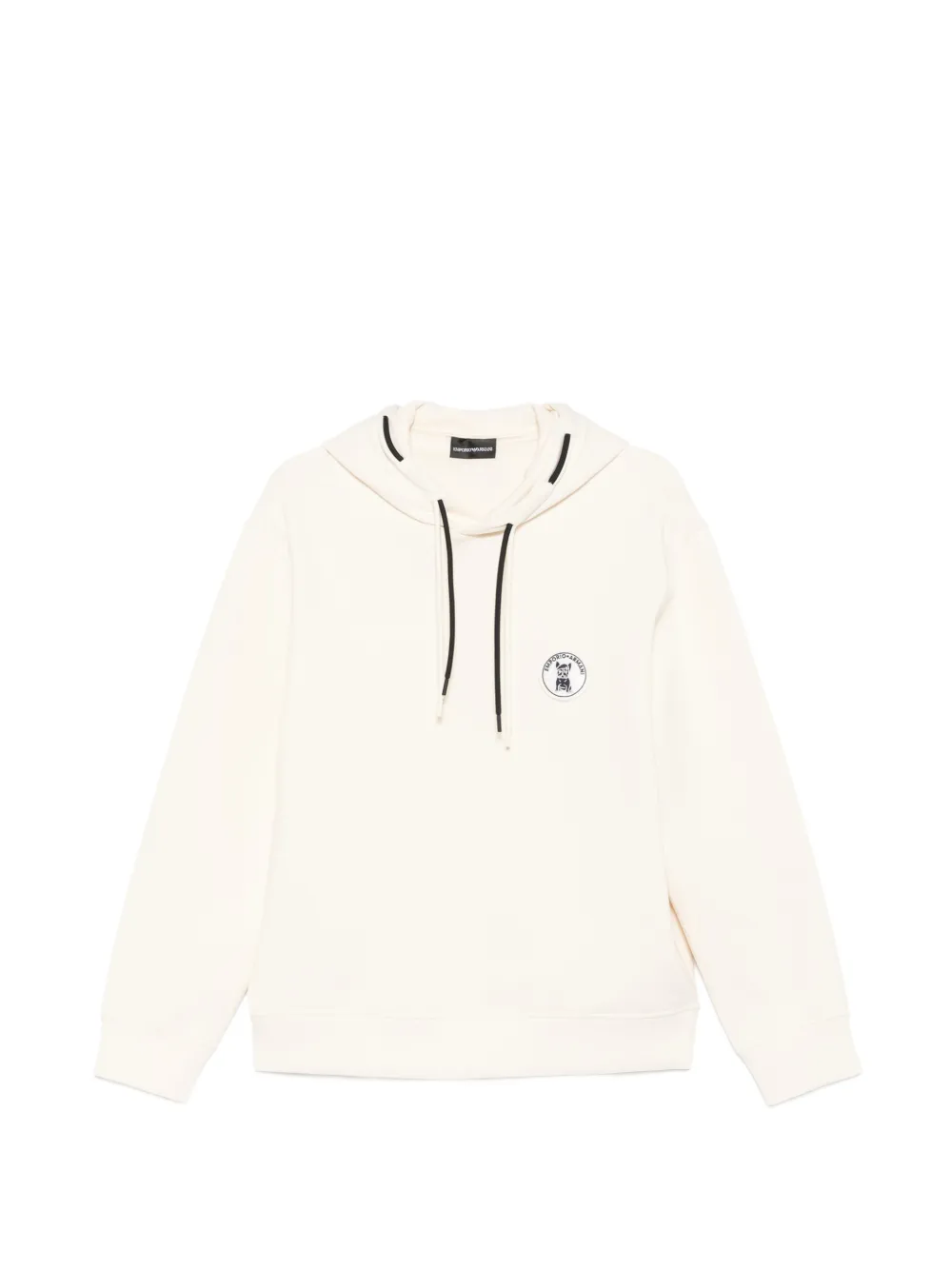 Emporio Armani dog-patch hoodie - Neutrals