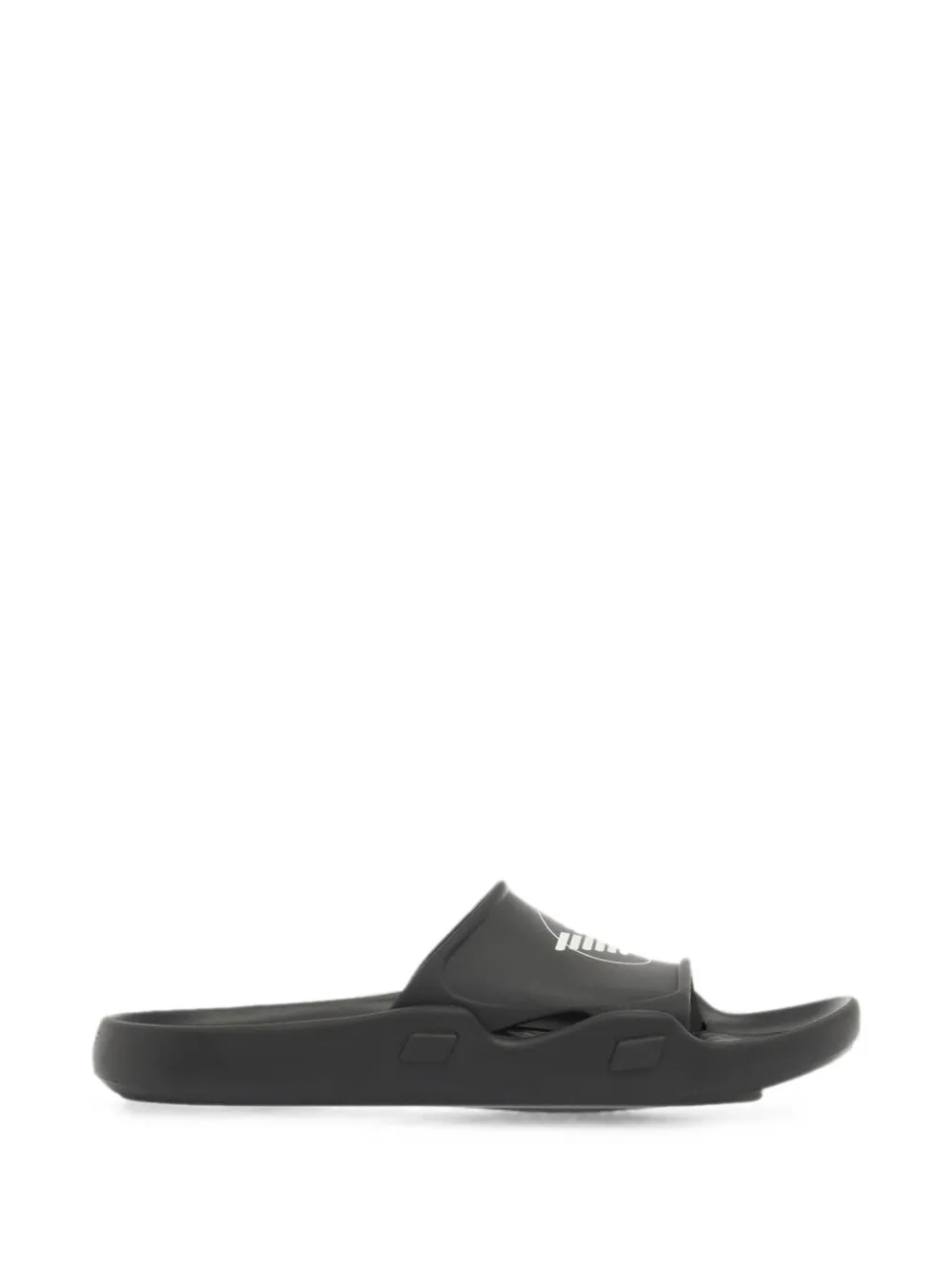Emporio Armani logo-print slip-on sandals - Nero