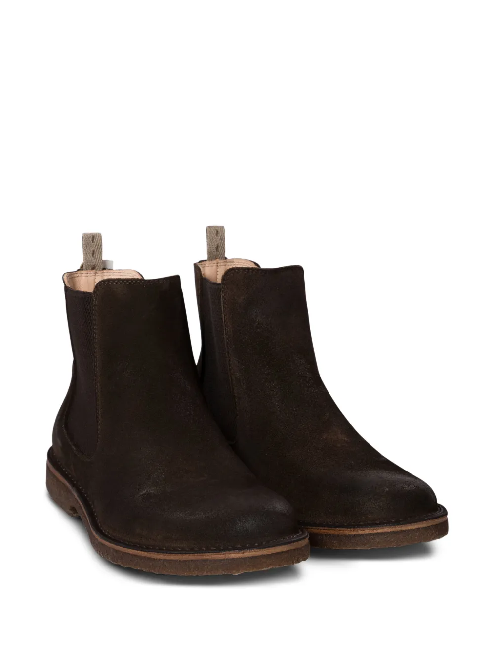 Astorflex elastische leren Chelsea laarzen Bruin