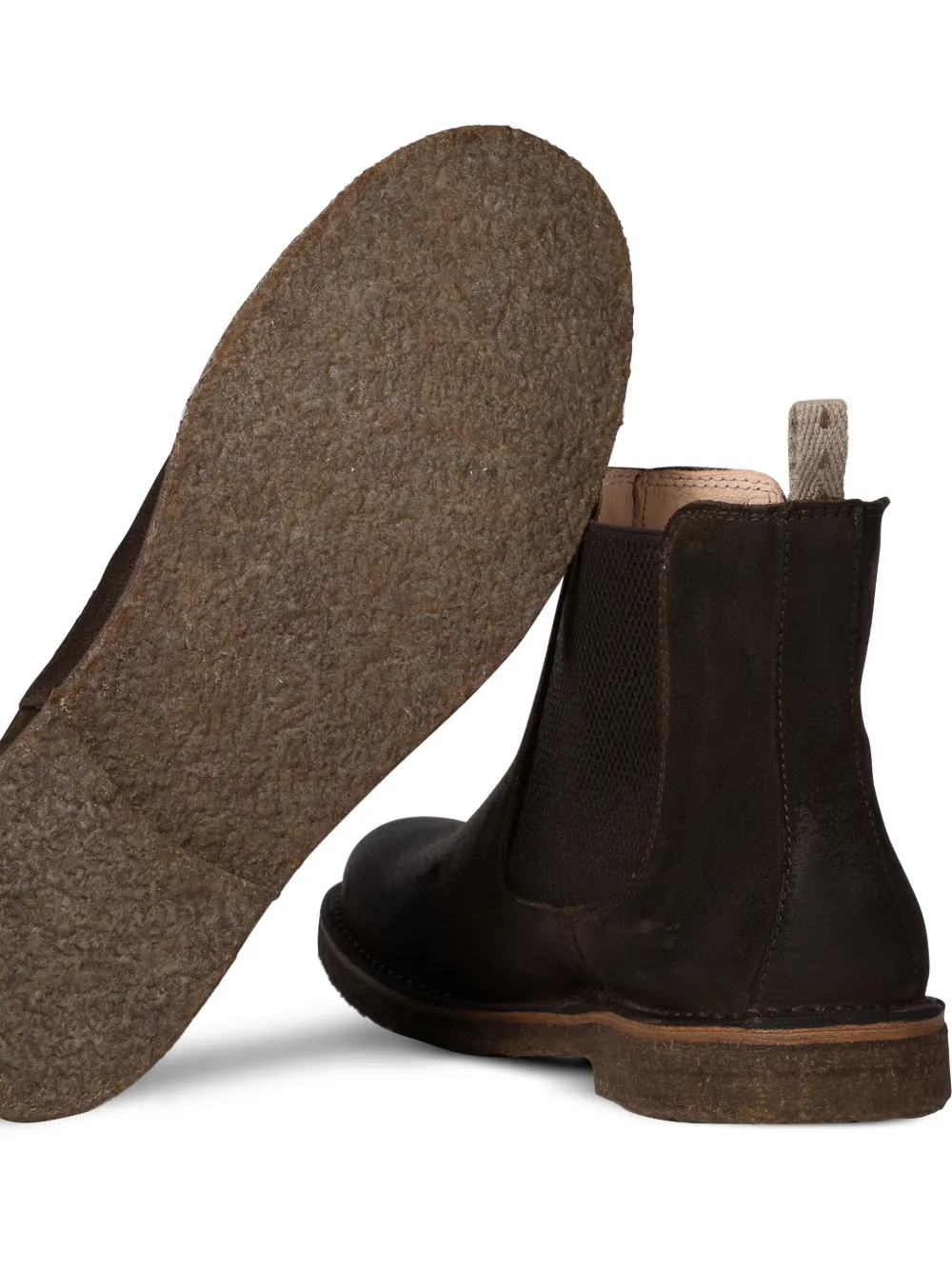 Astorflex elastische leren Chelsea laarzen Bruin