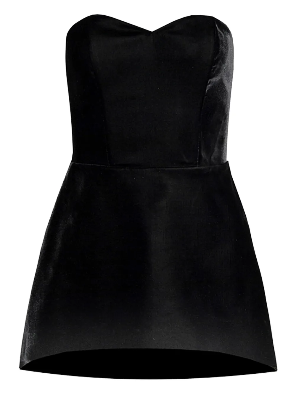 Vestiaire d'un Oiseau Libre robe en velours à coupe courte | noir | Image 1