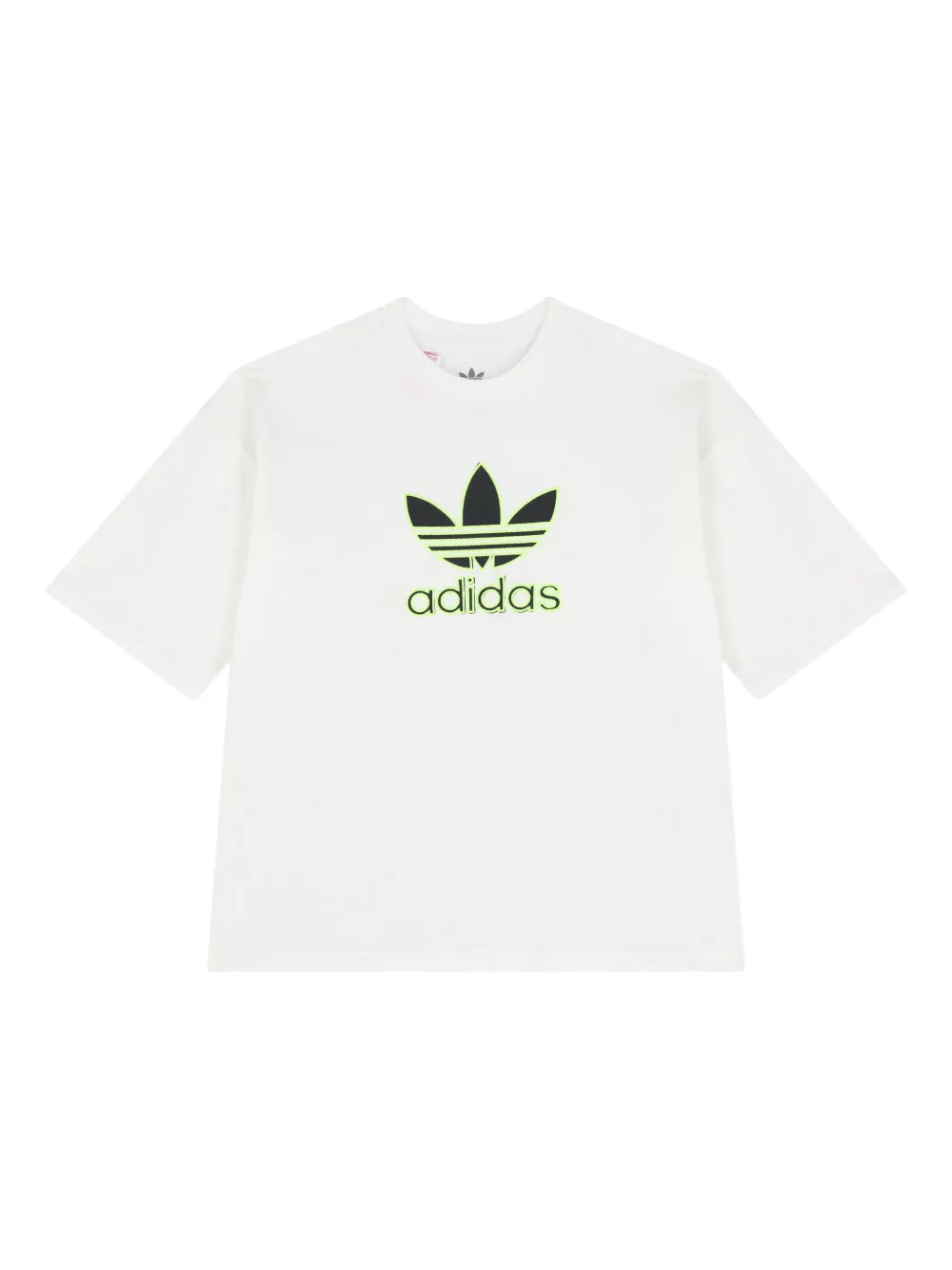 Adidas Originals Kids' Trefoil-logo T-shirt In White