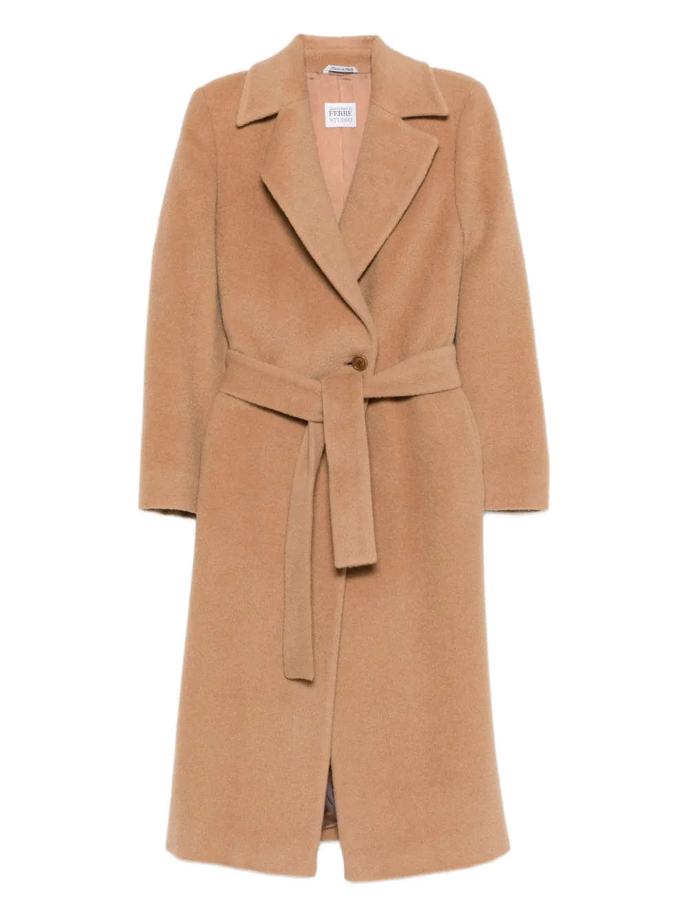 Gianfranco Ferré Pre-Owned abrigo con botones y cinturón | neutro | Image 1