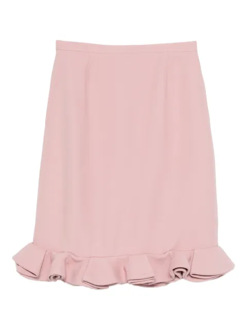 Valentino Pre-Owned ruffle pink skirt