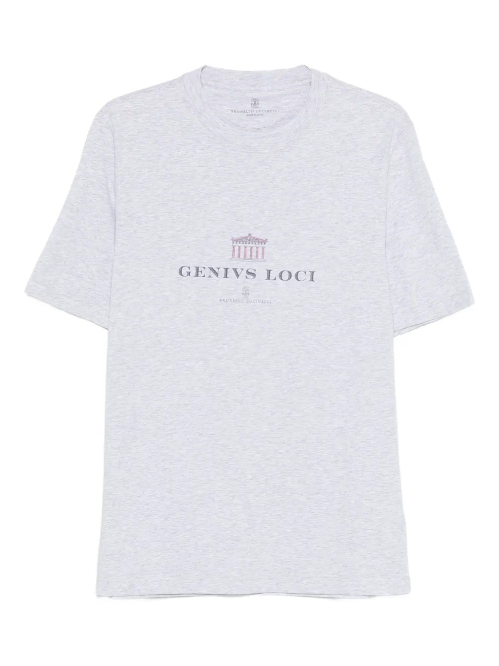 Brunello Cucinelli camiseta con estampado gráfico | gris | Image 1