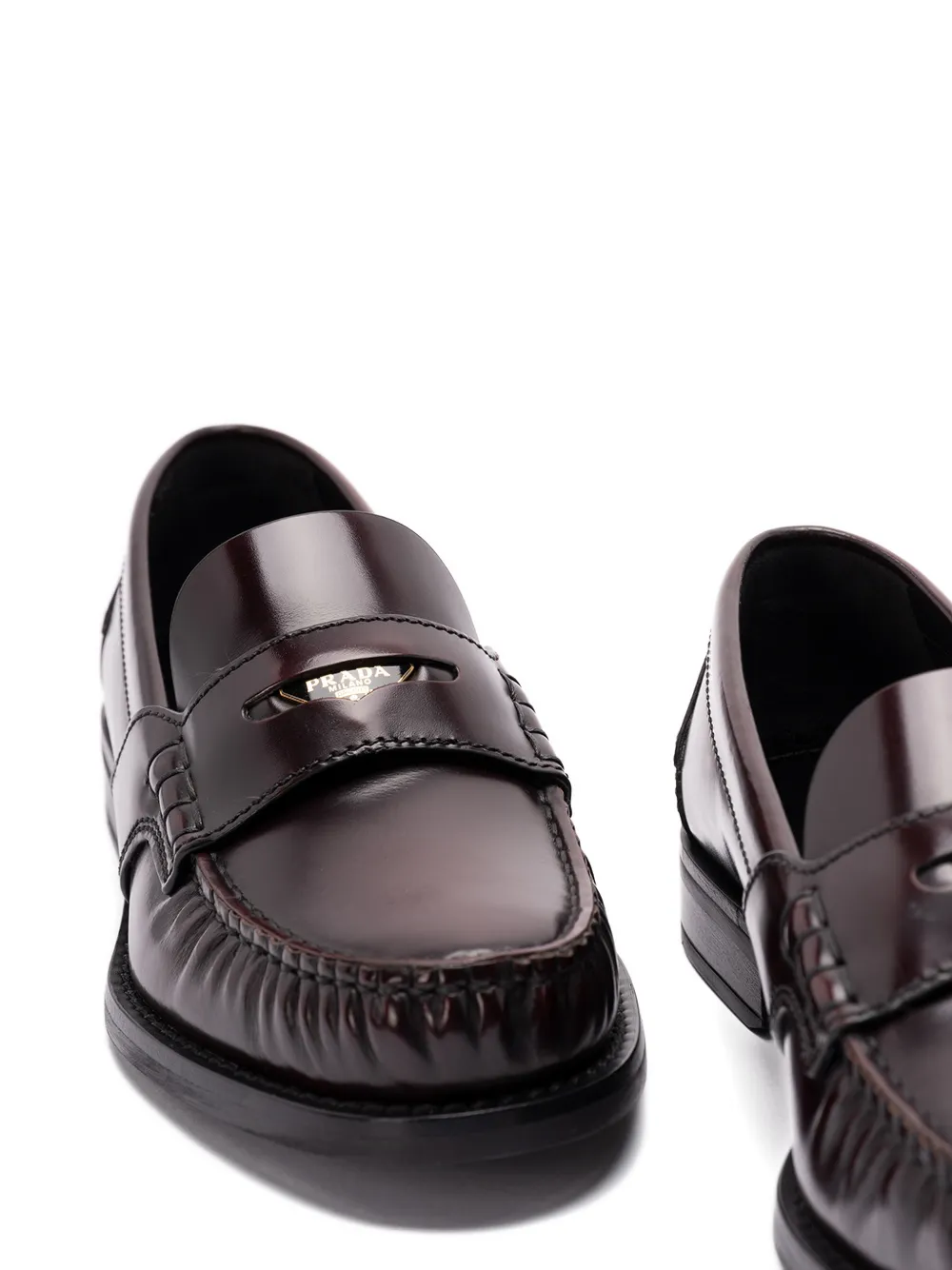 Prada leather loafers Bruin