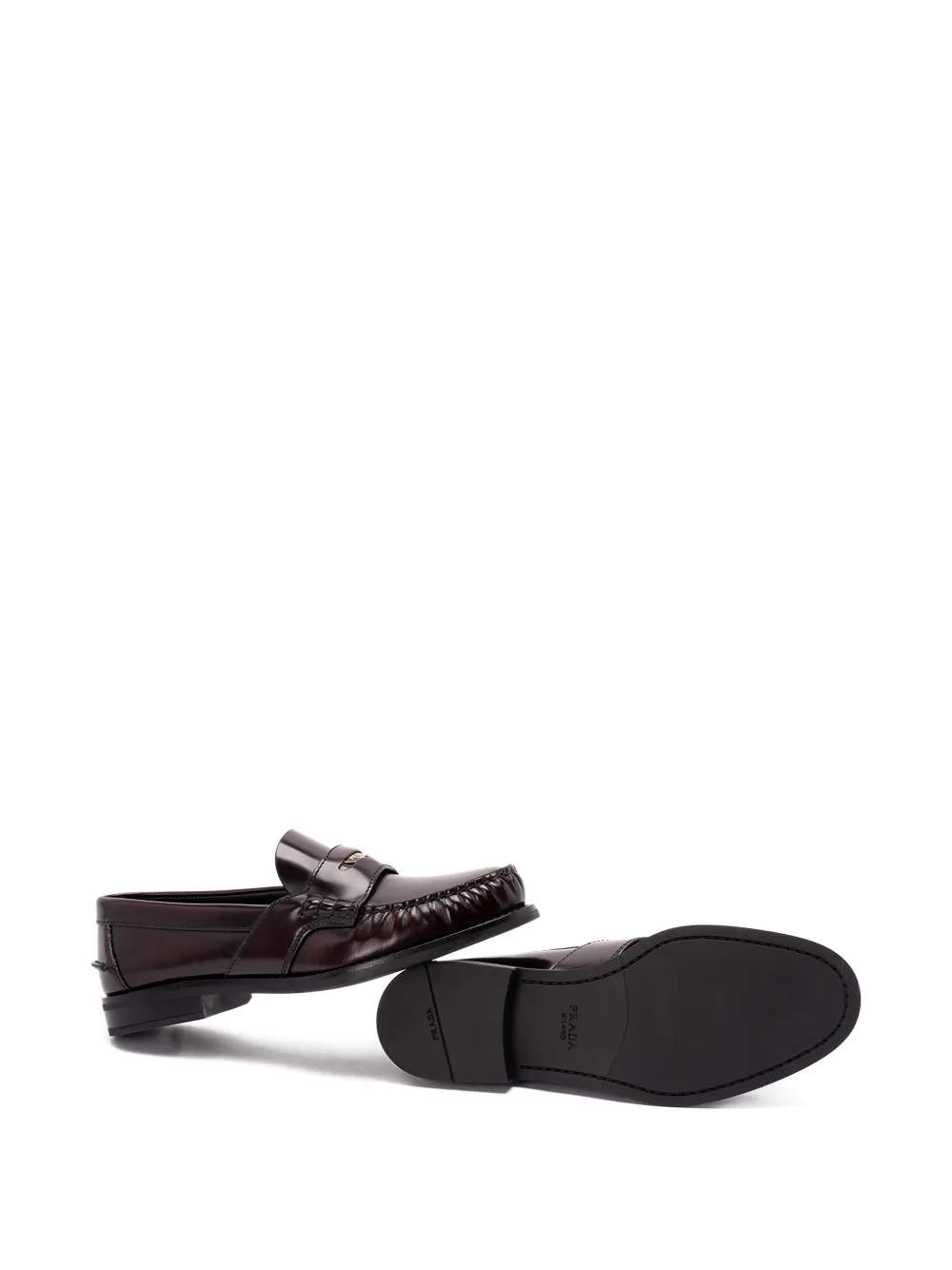 Prada leather loafers Bruin