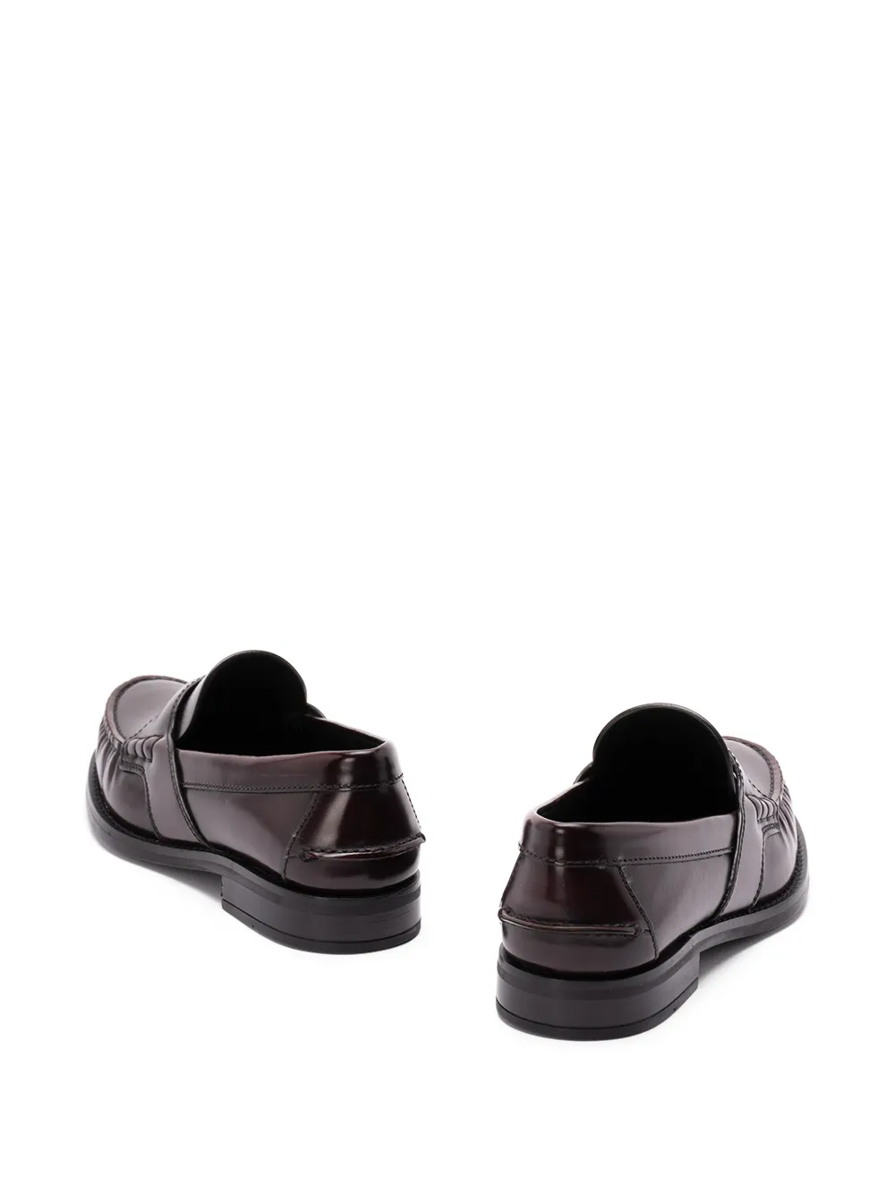  Prada Leather Loafers - Brown 
