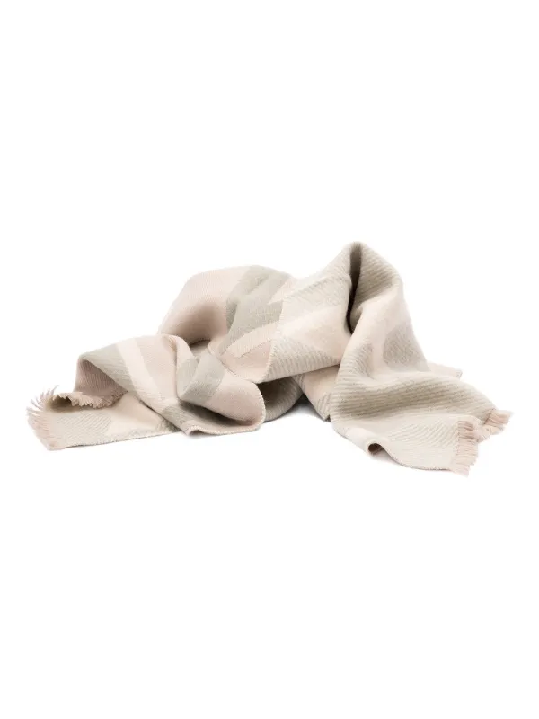 Loewe Scarf in Wool and Cashmere in Neutrals
