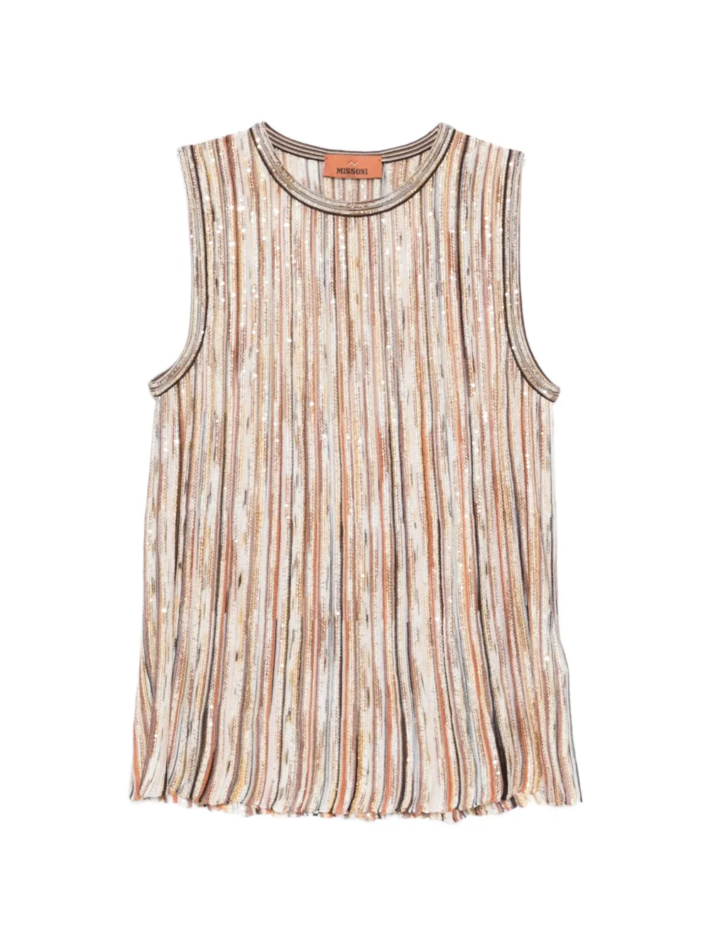 Missoni striped embellished top - Toni neutri