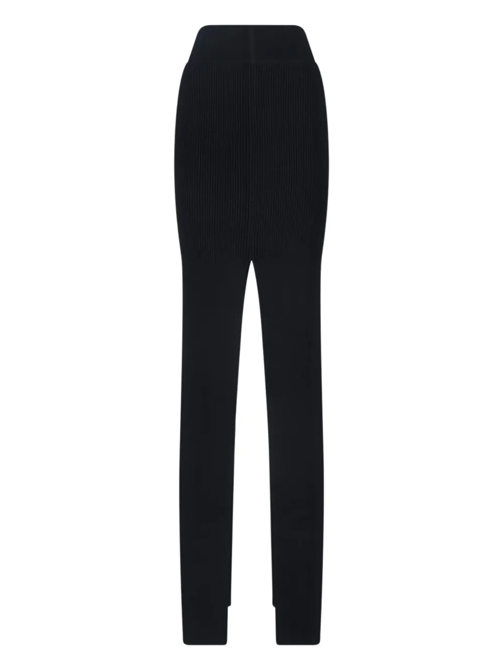 Rick Owens Wool Midi Skirt In Black