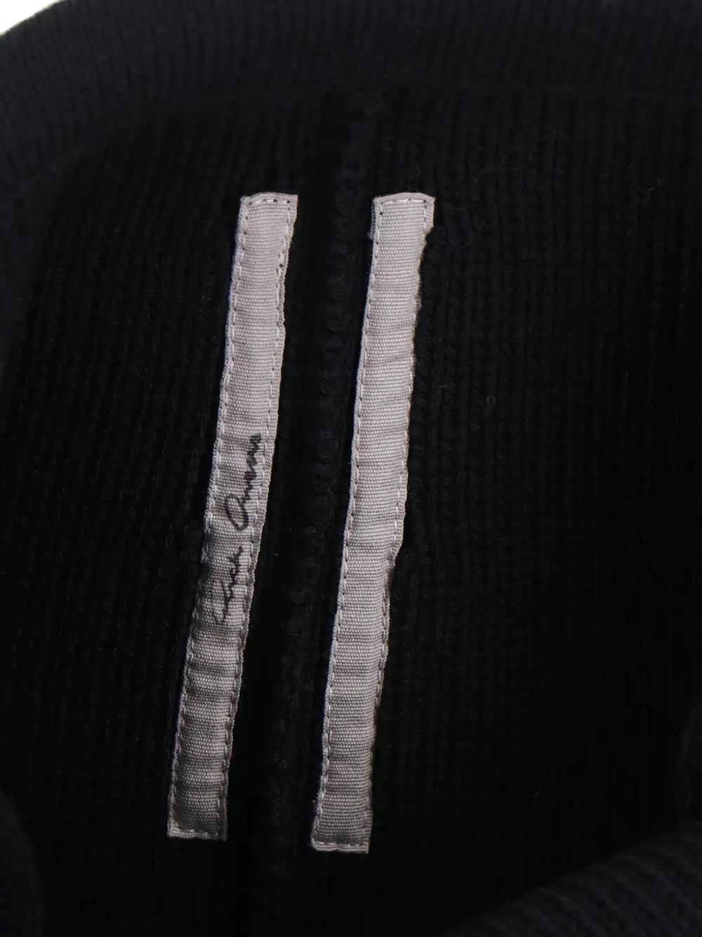 Rick Owens Wollen midi-rok Zwart