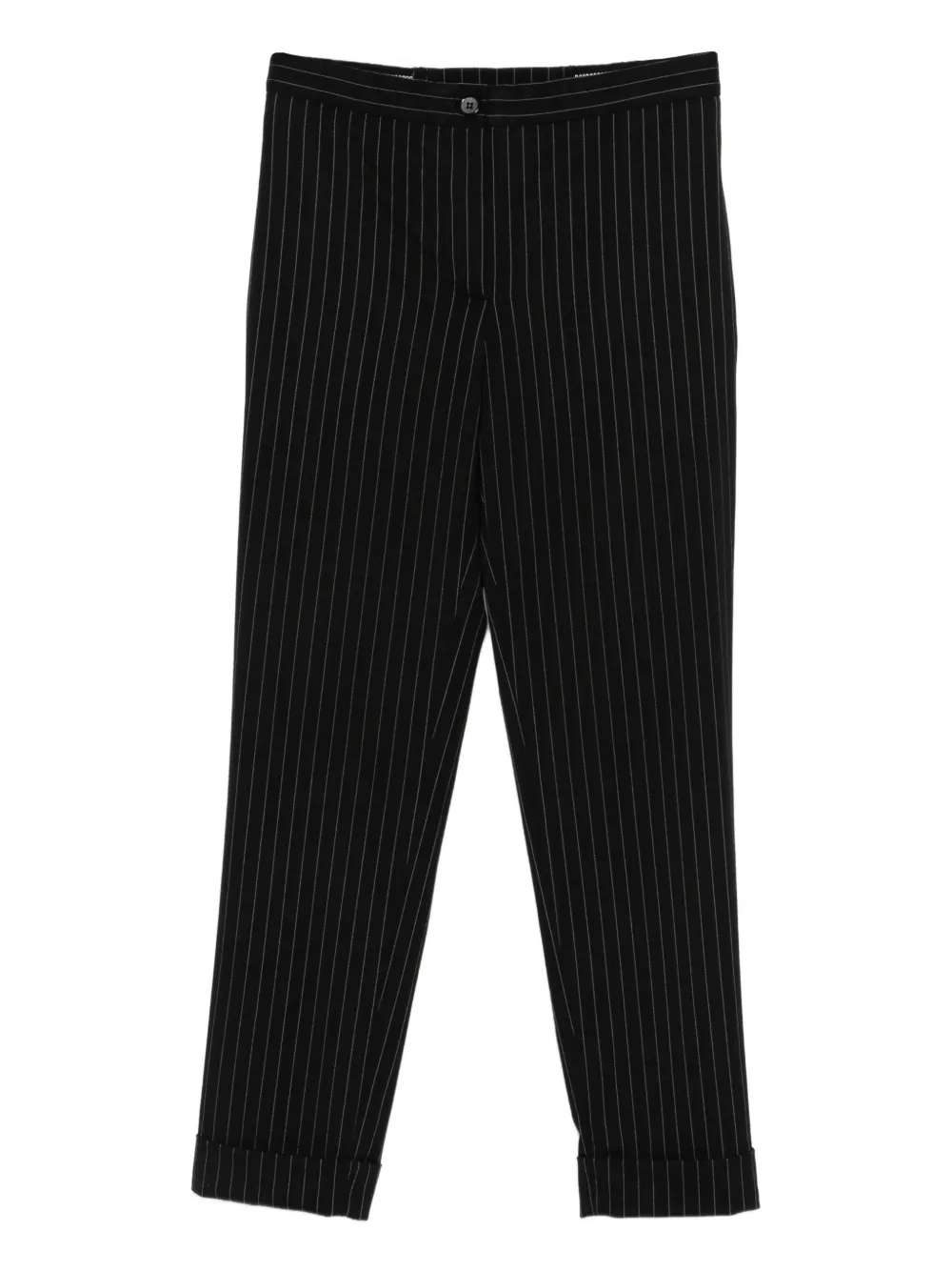 Jean Paul Gaultier Pre-Owned pinstripe laced-up trousers - Nero