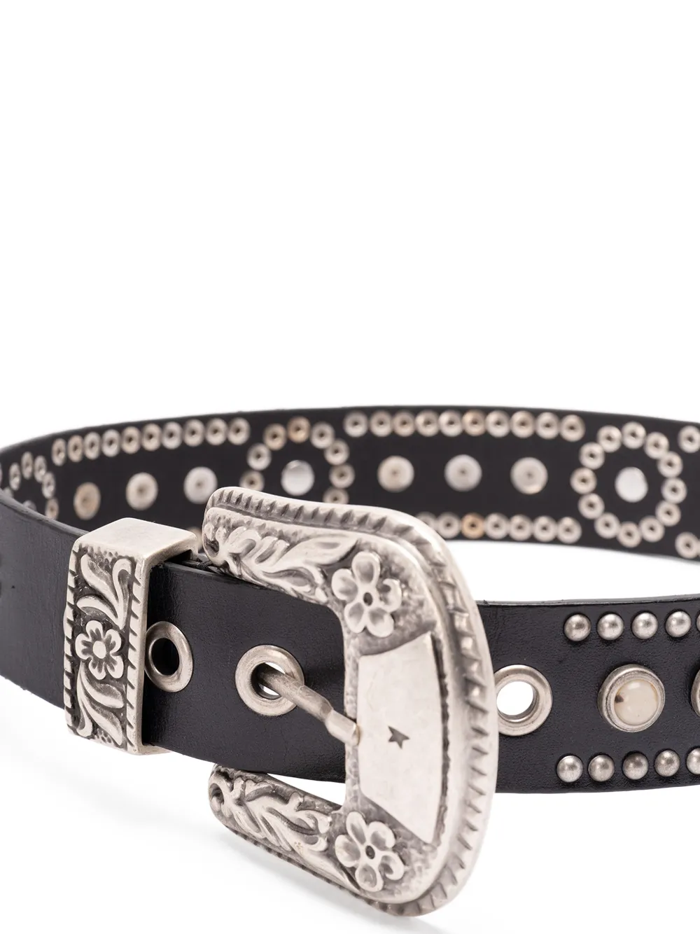 Golden Goose Riem met studs Zwart