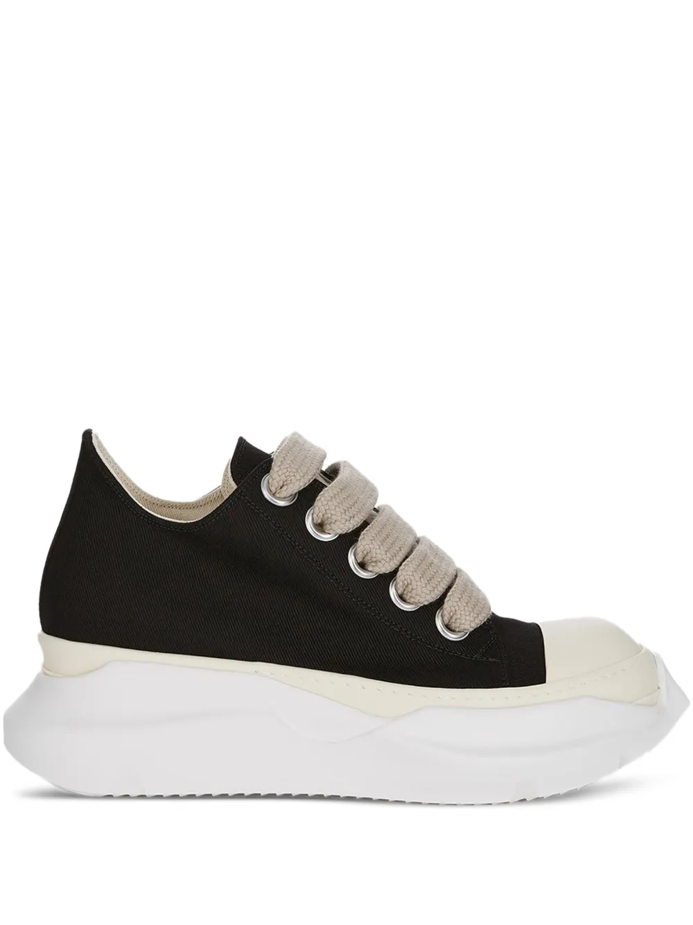 Rick Owens DRKSHDW tenis bajos Jumbolaced | negro | Image 1