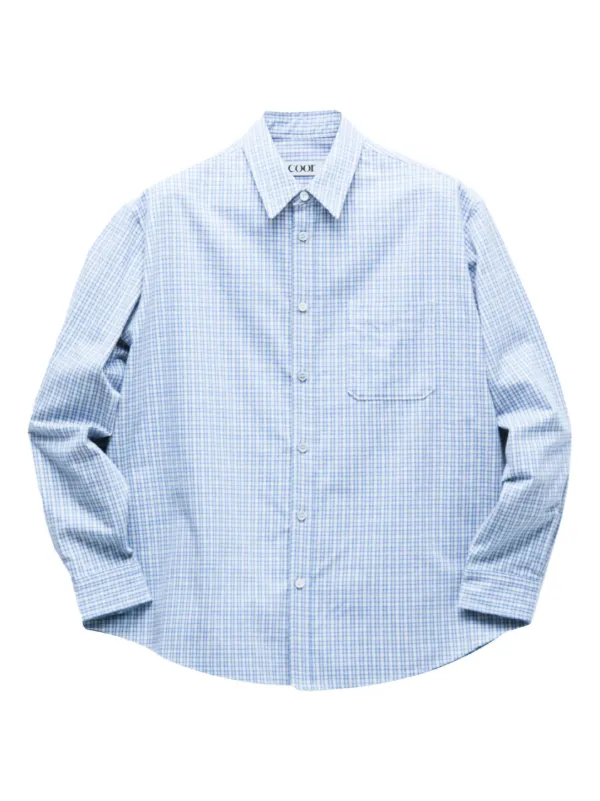 COOR チェック シャツ | ブルー | FARFETCH JP