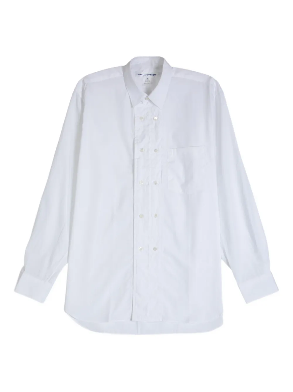 Comme Des Garçons Shirt double-breasted chest-pocket shirt - Bianco