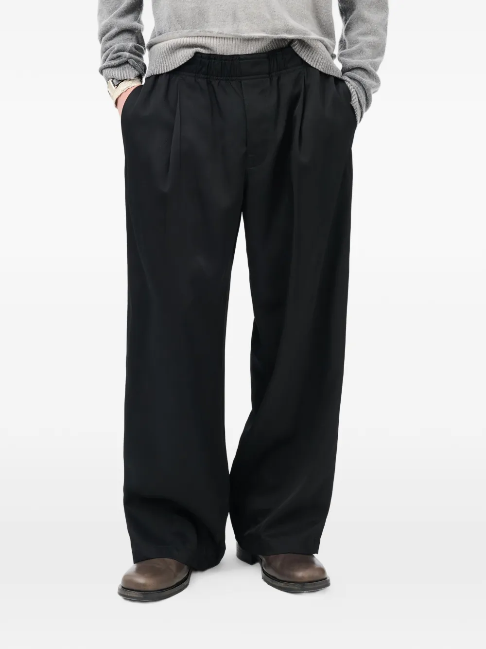 OUR LEGACY elasticated twill leisure trouser | Wide Leg Pants | Image 2