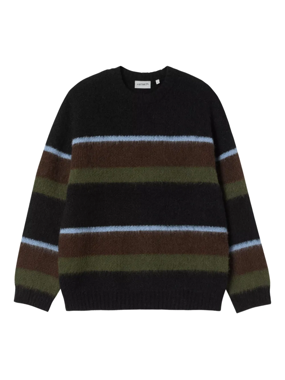 Carhartt WIP striped-pattern sweater | Black | Image 1