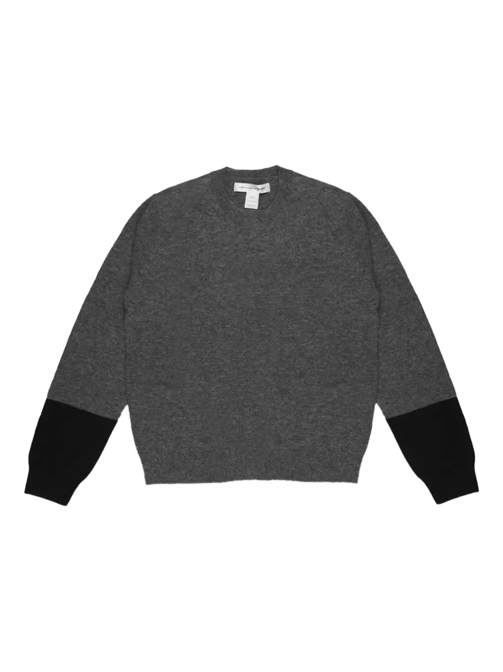 Comme Des Garçons Shirt long-sleeve crew neck sweater – Grey Comme Des Garçons Shirt long-sleeve crew neck sweater – Grey
