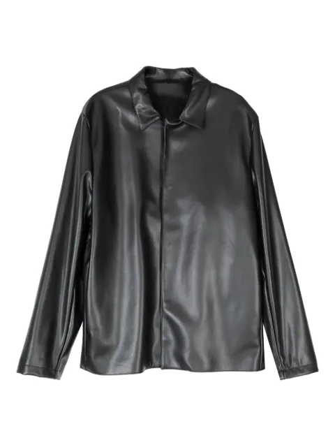 Costumein side-pockets shirt-collar jacket