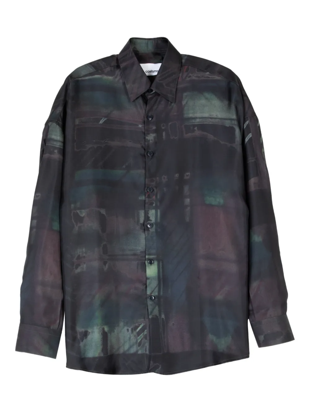 Costumein+chemise+à+epaules+tombantes+-+Noir