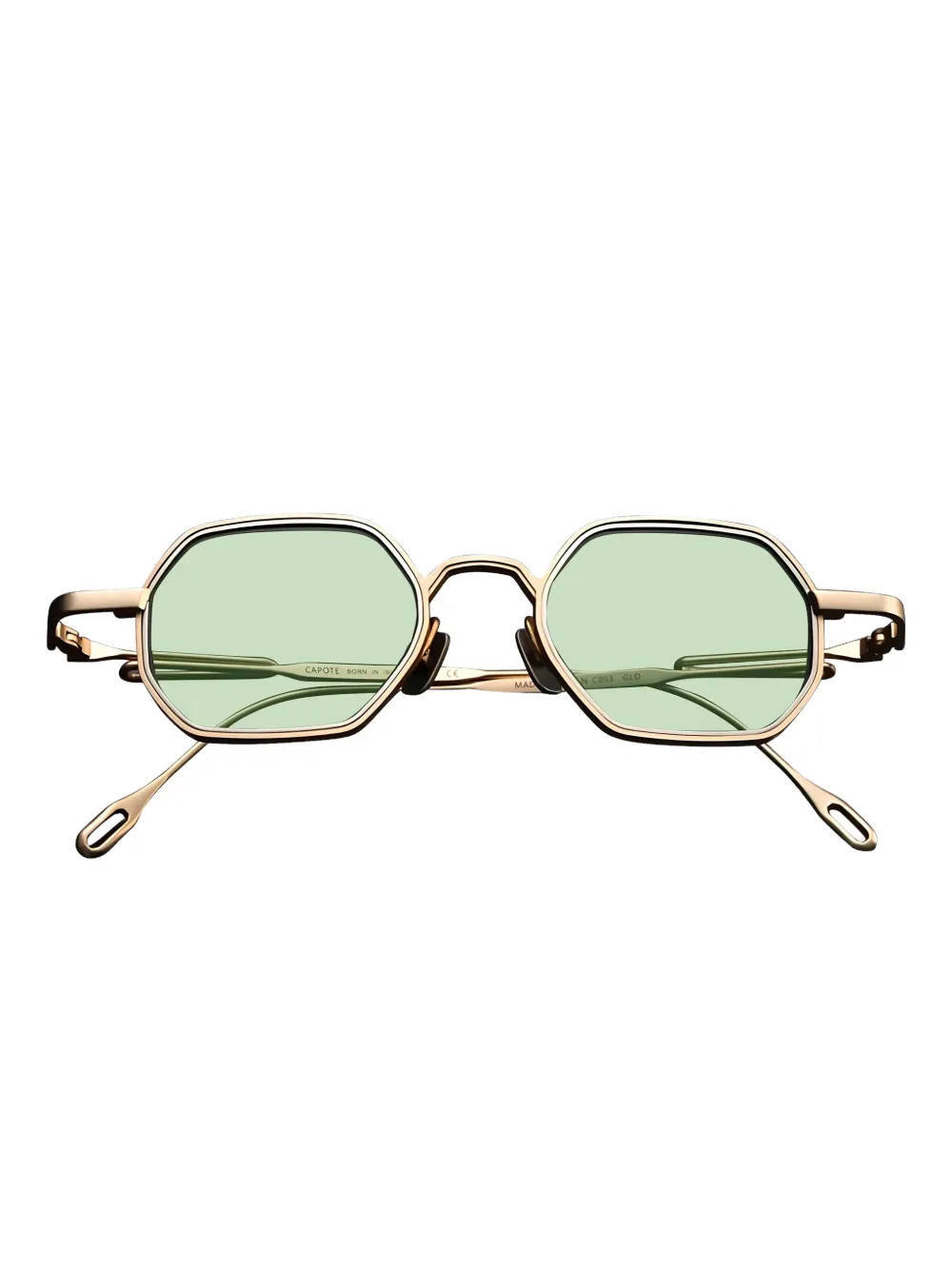Capote geometric-frame sunglasses | Gold | Image 1