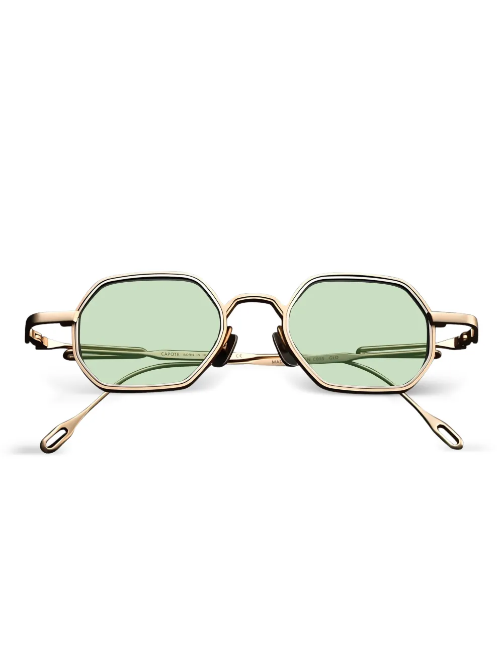 Capote geometric-frame sunglasses | Gold | Image 1