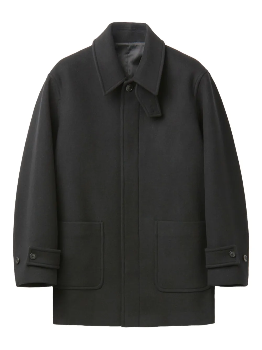 COOR patch-pockets coat - Nero