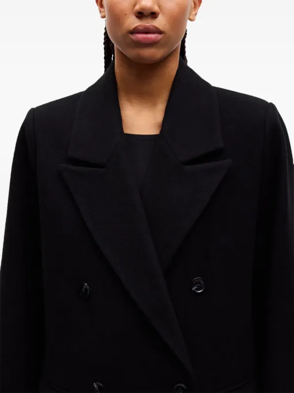 SAMSOE SAMSOE Sajill double-breasted Coat | Black | FARFETCH