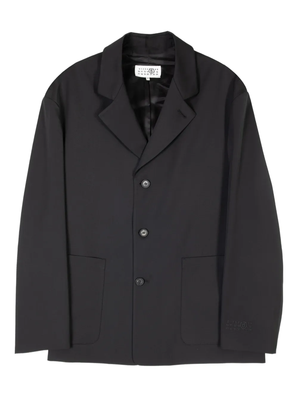 MM6 Maison Margiela pocket button jacket - Nero